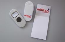 Post it cu magnet & memo clips magnetic, logo MILITARI Shoping
